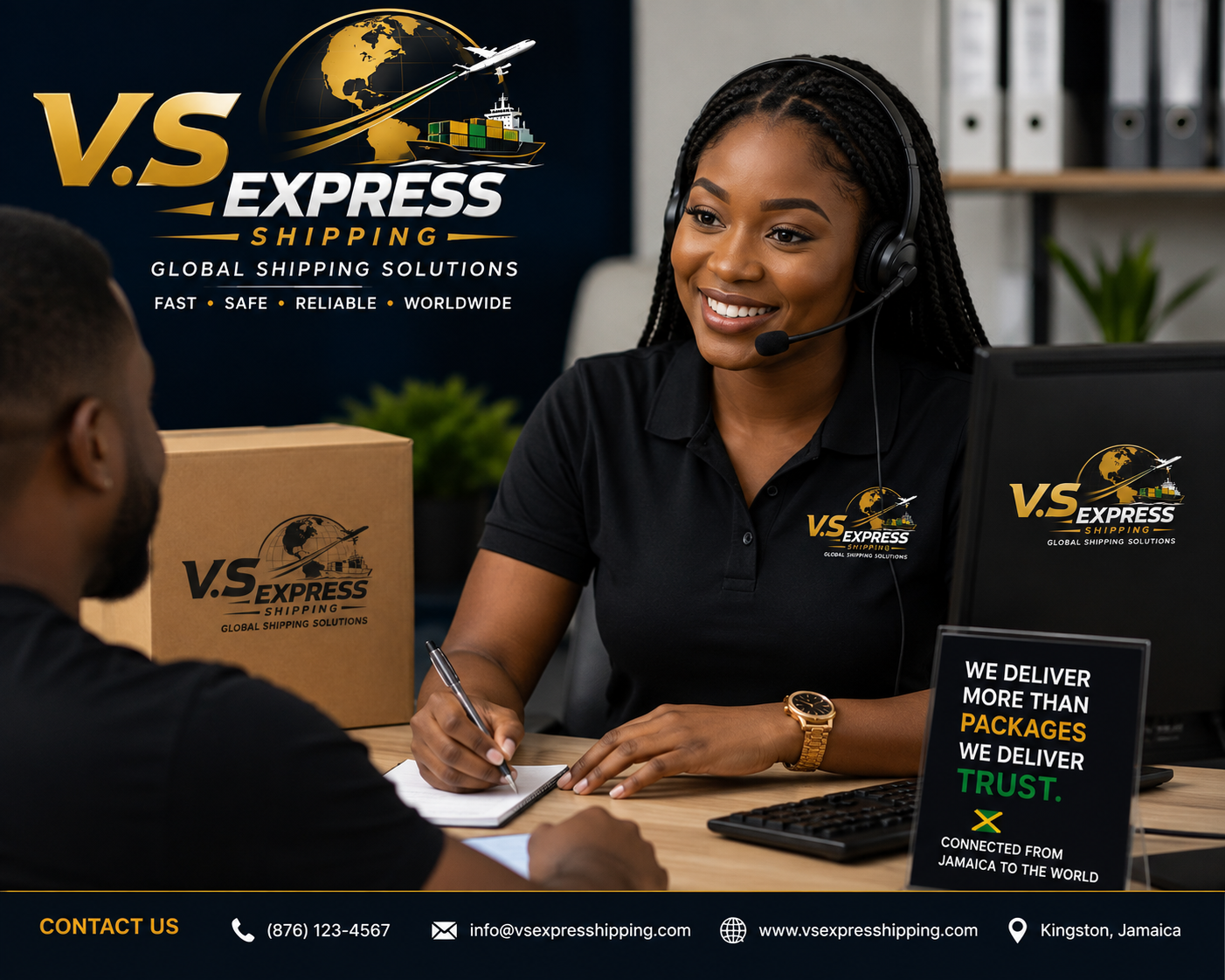 Our team assisting customers